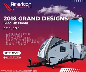 2018 GRAND DESIGNS Imagine 2500RL American Caravan Rear Lounge Front Bedroom RV - Picture 1 of 22