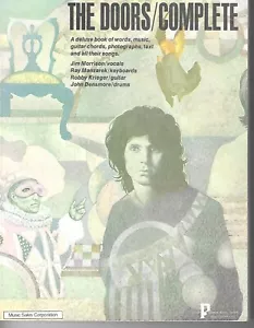 1972 THE DOORS COMPLETE SONG BOOK Piano Vocal Guitar SONGBOOK Jim Morrison - Picture 1 of 3