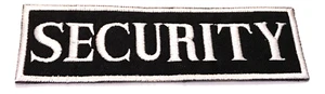 Security Uniform Logo Patches DIY Costume Cosplay 1.4" x 4.5" Badge Arm Shirt - Picture 1 of 2