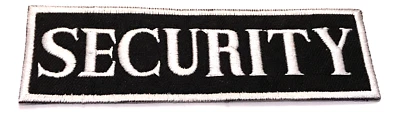 Security Uniform Logo Patches DIY Costume Cosplay 1.4" x 4.5" Badge Arm Shirt - Image 1 of 2