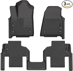 Husky Liners Weatherbeater Floor Mats | Fits 2022 - 2024 Jeep Wagoneer w/2nd Row - Picture 1 of 6