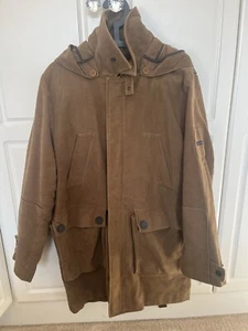 Hope & Glory Mens Overcoat Mole Skin Medium - Picture 1 of 8