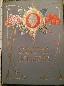 Goethe Gallerie german language baby blue decorative antique art nouveau 105pp - Picture 1 of 3