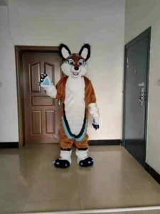 halloween Wolf Fox Fursuit Cartoon Mascot Costumes Hallowen Activity Promotion C - Picture 1 of 4