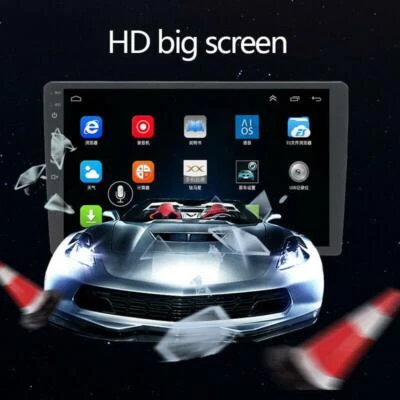 9" Single Din Android8.1 Car Stereo GPS DVD WiFi 1G+16G Player Height Adjustable - Image 1 of 4