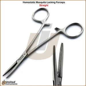 Instrumentos quirúrgicos dentales hemostato rectos para mosquitos quirúrgicos con cuello quirúrgicos - Imagen 1 de 3