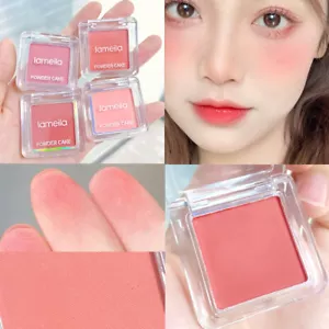 Single Color Powder Blusher Matte Eye Shadow Plate Long Lasting Cheek Tint |l - Picture 1 of 19