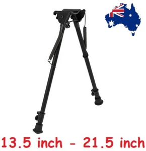 ALLOY - EXTRA LONG 13.5 inch - 21.5 inch RIFLE FIREARM BIPOD + PICATINNY ADAPTOR - Picture 1 of 1