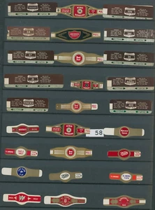 P58 Cigar bands. New and Used some incredibly old. Hard to find. - Picture 1 of 1