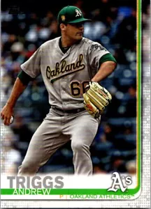 2019 Topps Andrew Triggs #565a Oakland Athletics - Picture 1 of 2