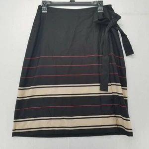 Vince Camuto Womens Spring Safari Side Tie Faux Wrap Skirt Size 2 Size 4 - Picture 1 of 11