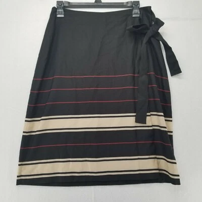 Vince Camuto Womens Spring Safari Side Tie Faux Wrap Skirt Size 2 Size 4 - Image 1 of 4