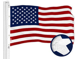 Bandiera americana USA 12x18 piedi ricamata poliestere 600D, bandiera di grandi dimensioni di G128 - Foto 1 di 8