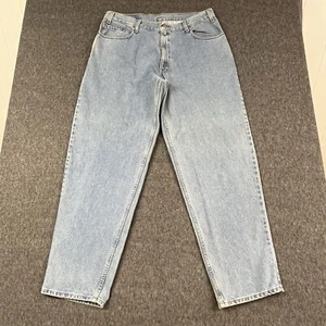 Vintage Levis 570 Jeans Mens 38x34 Blue Baggy Fit 100% Cotton Denim - Picture 1 of 15