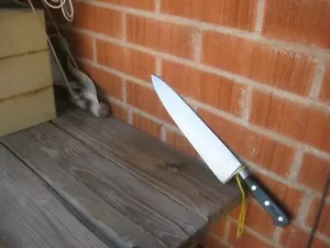 1970s Vintage 11" Blade ** SABATIER *** 2XL Carbon Chef Knife FRANCE - Picture 1 of 11