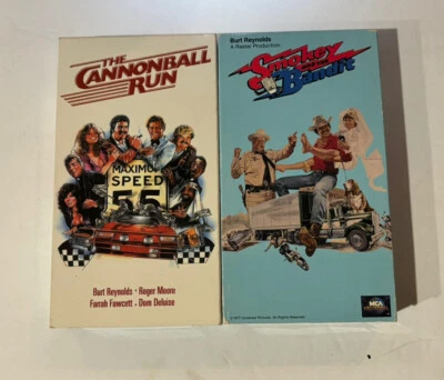 Smokey and the Bandit Cannonball Run VHS Lot Burt Reynolds 80s Comedy HBO MCA - Image 1 of 4