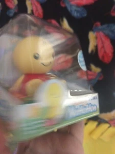 Bobble Head Tomy Nohohon Sunshine Buddy  Yellow Baby Solar Power Happy Face 2003 - Picture 1 of 5