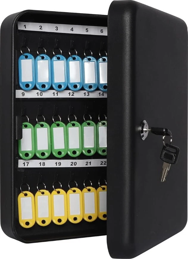 Key Cabinet Wall Mount Key Lock Box with Key Management Locking Key Organizer - Image 1 of 4