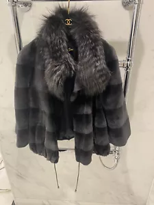 Bianca Furs LONDON Women's mink coat short size 40 - Picture 1 of 12