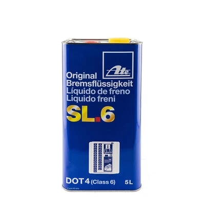 ATE Original Bremsflüssigkeit DOT4 SL.6  ABS ASR ESP Brake Fluid DOT 4 5 Liter - Bild 1 von 4