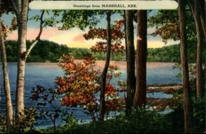Marshall,AR Greetings Searcy County Arkansas Postcard - Picture 1 of 2