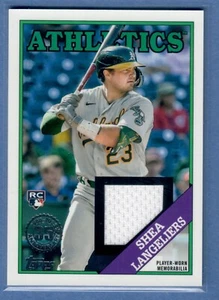 2023 Topps Series 2 Shea Langeliers Rookie Card 1988 Topps Relic Athletics RC SP - Picture 1 of 2