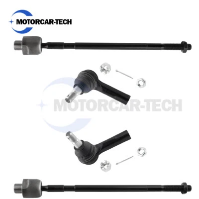 Eslabón de extremo de varilla de amarre interior y exterior delantero 4 piezas para Nissan Pathfinder Armada 2004 Foto 1 de 4