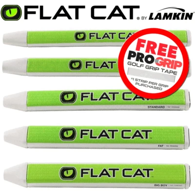 LAMKIN 2024 FLAT CAT® ÜBERGRÖSSE GOLF PUTTER GRIFFE / ALLE MODELLE + KOSTENLOSES GRIFFBAND