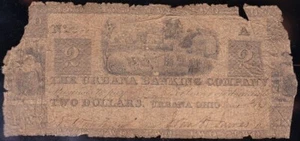 Rare 1839 $2 URBANA, OH Obsolete Banknote! Low grade. - Picture 1 of 2