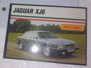 Jaguar XJ6 Matchbox trading card H80 - Picture 1 of 6