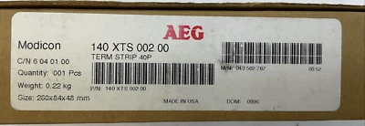 AEG MODICON 140 XTS 002 00 TERM STRIP 40P - Image 1 of 3