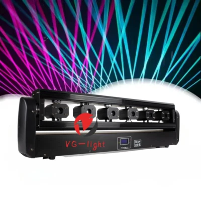 6 Eyes RGB 3in1 Laser DJ Lighting Moving Head Bar Stage DJ Club Disco Light - Image 1 of 4