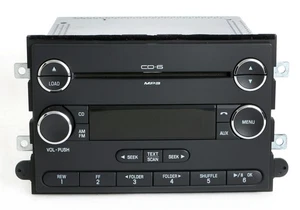06-09 Mercury Milan Ford Fusion Radio AM FM 6 Disc mp3 CD 9E51-18C815-AA Chrome - Picture 1 of 5