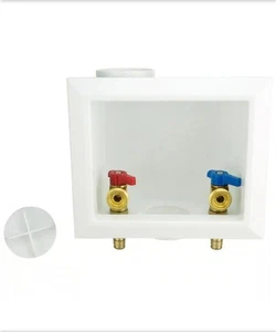 1/2 pulg. Barra de latón Pex-A X 3/4 pulgadas Caja de salida para lavadora de rosca de manguera macho - Imagen 1 de 9