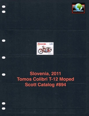 $3,50 Scott значение - 2011 SLOVENIA мопед словенского производства мотоцикла CV MNH NH UMM - Изображение 1 из 4