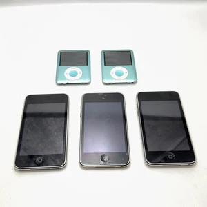 Bundle of 5x Apple iPods – Models A1288 (3x) & A1236 (2x) – Spares or Repairs – - Picture 1 of 14