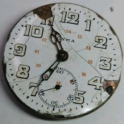 Cyma Trench Watch  Movement For Repair/Parts (L2) - Image 1 of 4
