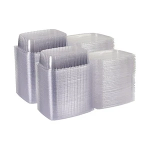 Compostable 48oz Clear Large Rectangular Deli Containers With Lids, Pack of 5... - Picture 1 of 8