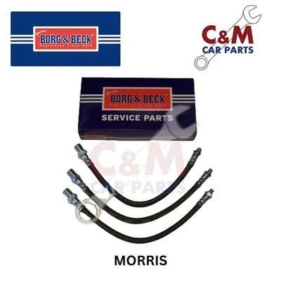 JUEGO DE MANGUERAS FLEXIBLES FRENO DELANTERO Y TRASERO (3) para MORRIS MINOR 1962-1971 Borg & Beck Foto 1 de 2