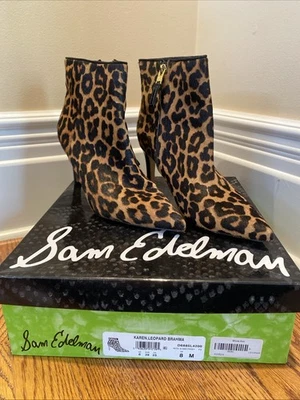Botines Sam Edelman Leopardo Brahma Pelo Hilty Para Mujer Talla 8 M Foto 1 de 4