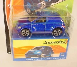 MATCHBOX SUPERFAST # 45 BLUE CHRYSLER PT PANEL CRUISER CONCEPT - Picture 1 of 2
