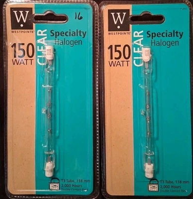 2 Westpointe 150W T3 Bulbs - Image 1 of 2
