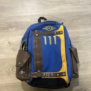 BROKEN ZIP Fallout Vault Tec Suit Up 111 Armored 2016 Bioworld Laptop Backpack - Afbeelding 1 van 7
