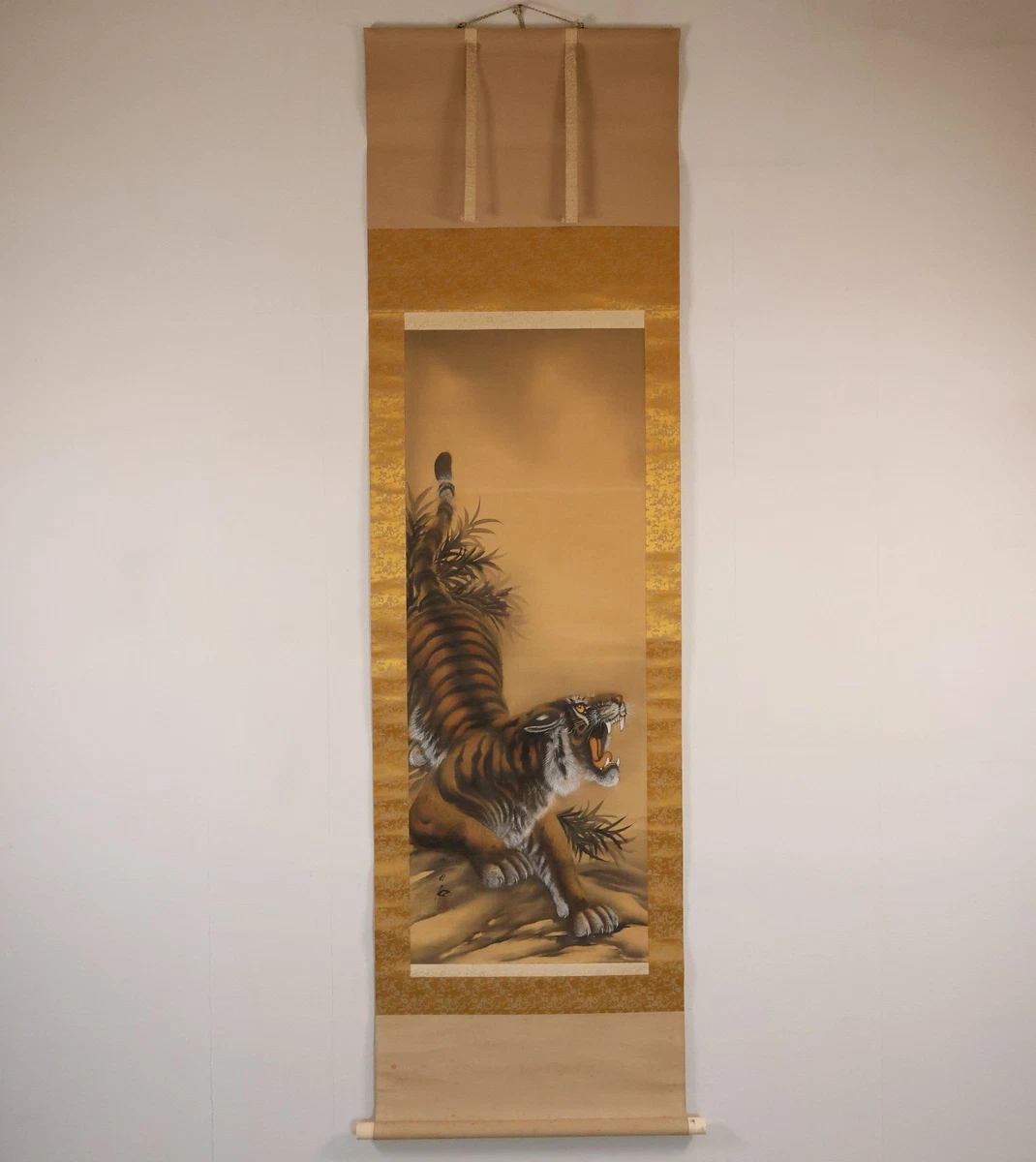 丝绸和织物多色老式原版古董日本画作、画卷| eBay