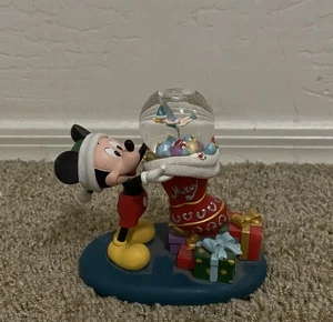 Disney Tinker bell Christmas Stocking Snow Globe Mickey Mouse MINT Shape RARE - Picture 1 of 5