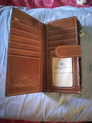 designer leather wallet women - Image 1 of 2