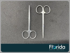 NOVO SURGICAL STRABISMUS SCHERENBLATT GEBOGEN 0241-09 UND SCHERENBLATT 0240-09 - Bild 1 von 10