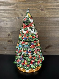 CHRISTOPHER RADKO Large Christmas Tree 12 Days Of Christmas Musical Cookie Jar - Picture 1 of 9