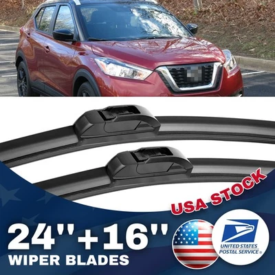 New All Season 24"&16" Windshield U-hook Wiper Blades For Lexus LS430 2001-2006 - Image 1 of 4