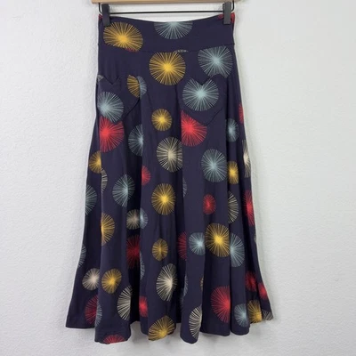 Falda Corazón Effies Mujer M Azul Diente de León Abstracto Caprichosa Boho Cottagecore Foto 1 de 4